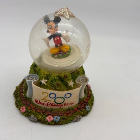 Disney Parks Walt Disney World 2000 Mickey Mouse Mini Snow Globe Missing Water - Picture 7 of 10